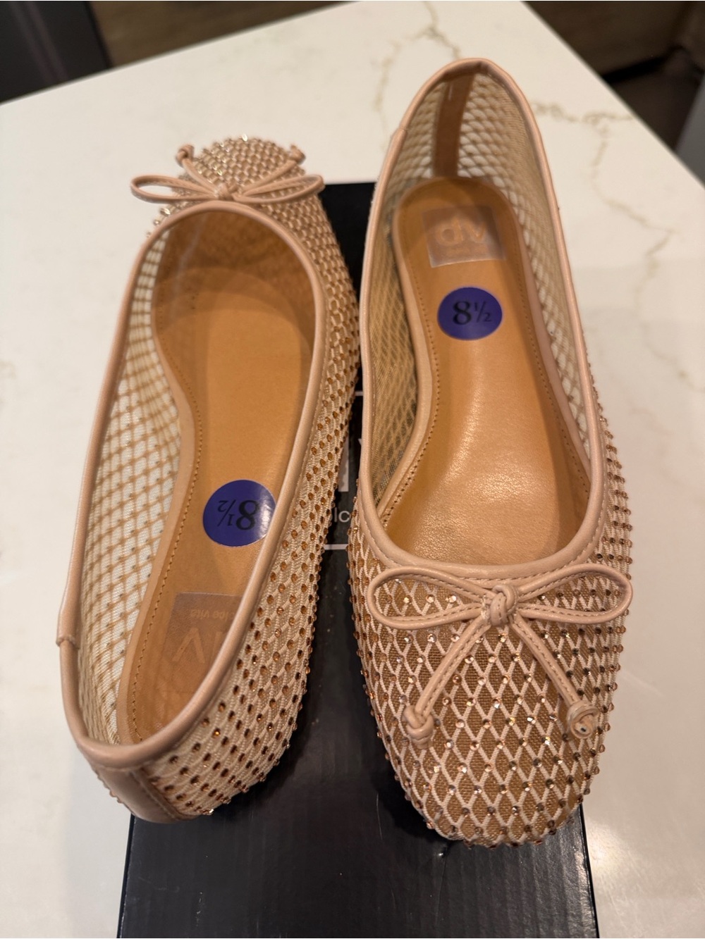DV Dolce Vita Women's Marceline Nude Mesh Flat Shoe - Size 8.5 - Picture 11 of 17